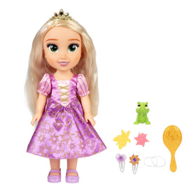 Purple tiara adds a magical princess touch