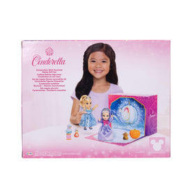 Disney Princess Fairy Godmother magic scene enhances magical play moments.