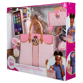 Disney Princess hand sanitizer handy for tidy pretend routines.
