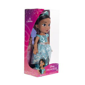 Disney Princess Jasmine included shoes and brush for styling her ponytail.