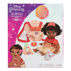 Disney Princess Moana baby bottle—realistic feeding play accessory.