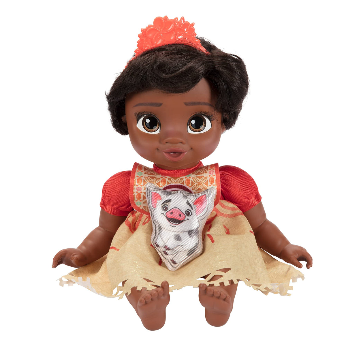 Disney Princess Moana baby doll pacifier—completes nurturing play scenes.