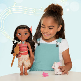 Disney Princess Moana & Pua flower hair clips add colorful styling options.