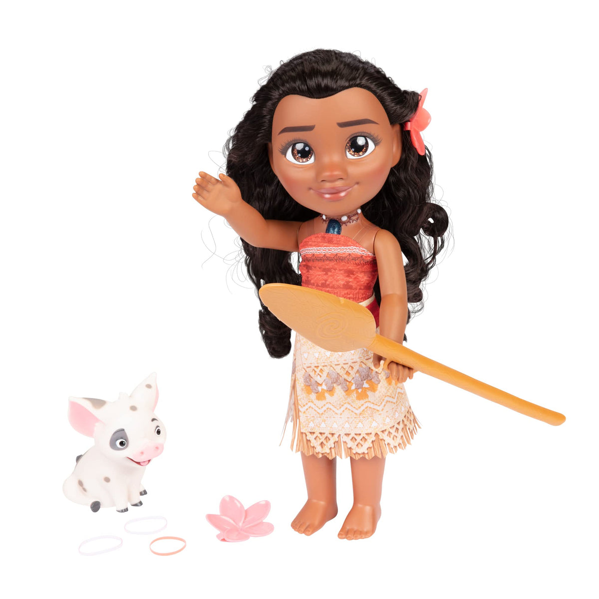 Disney Princess Moana & Pua singing doll front view with song-ready pose for play.