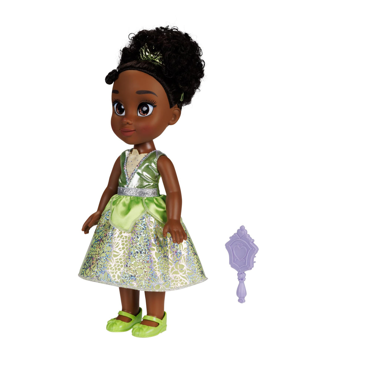 14-inch Tiana doll posed for play and scenes