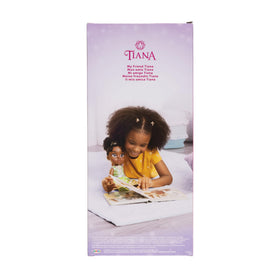 Doll shoes and brush included with Tiana for quick styling