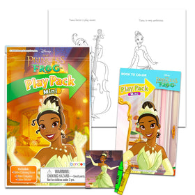 Disney Princess and the Frog mini coloring book for creative party activities