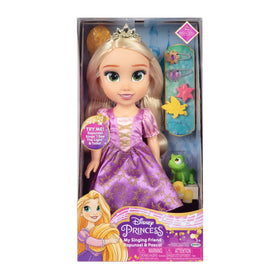 Rapunzel purple dress with glittery sun icons shown in detail