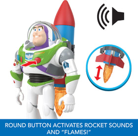 Disney Princess rocket flames deployable effect, enhancing storytelling during play.