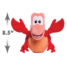 Sebastian plush with moving head for imaginative storytelling.