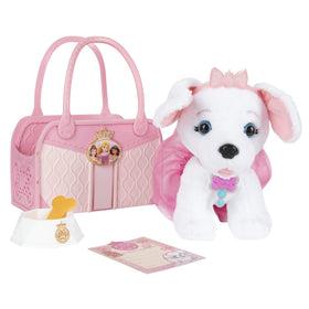 Disney Princess plush puppy with soft fur for imaginative play