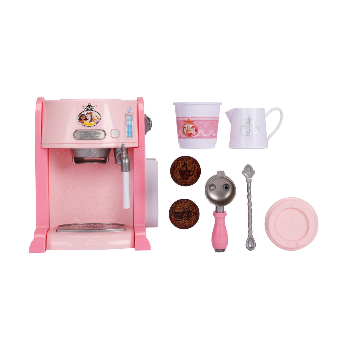 Disney Princess milk pitcher with froth dial for latte customization