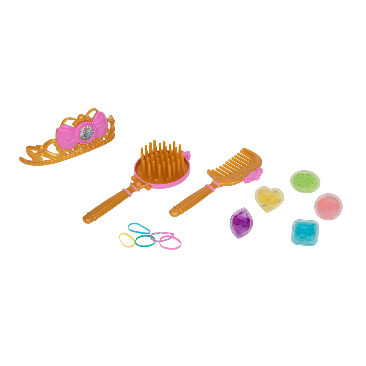 Disney Princess Vanity stool pairs with the unit for a complete dressing setup.