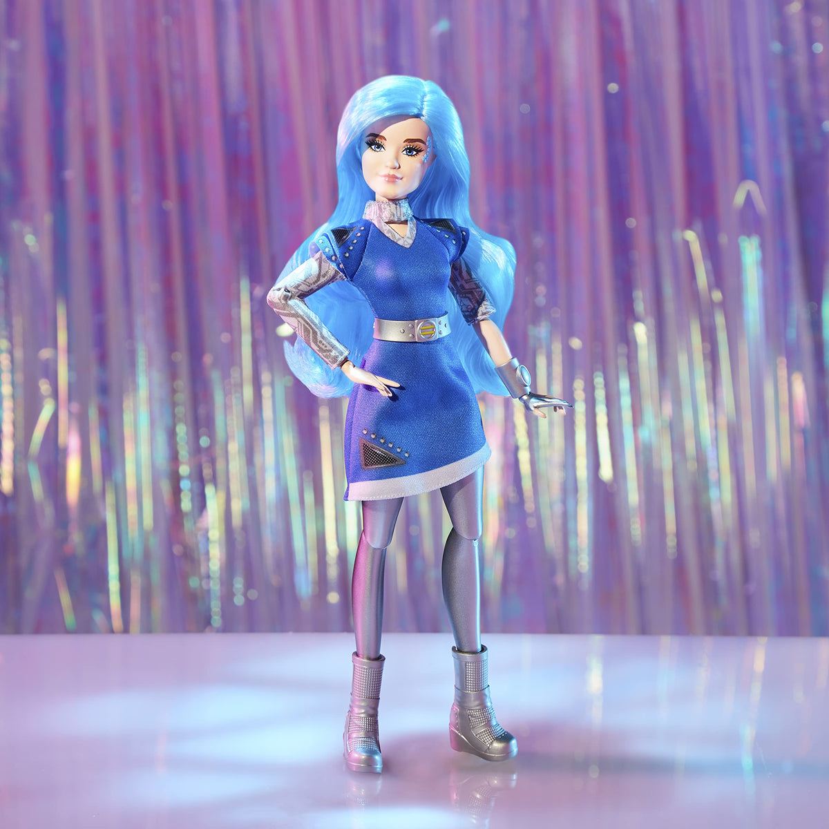 Disney Princess Addison long blue hair for tactile styling and charm