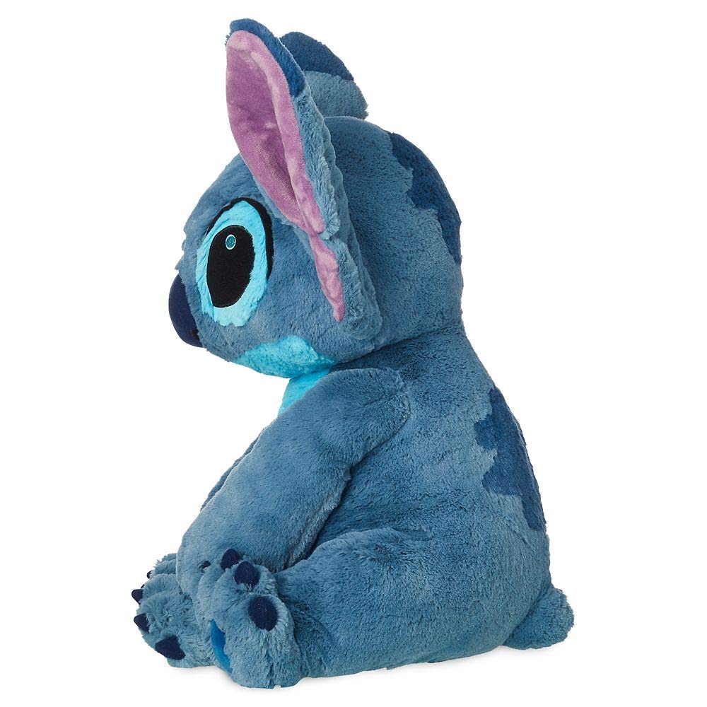 Disney Stitch plush 18-inch detailed-face close-up, embroidered features