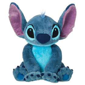 Disney Stitch plush 18-inch front view, soft fabric and friendly expression