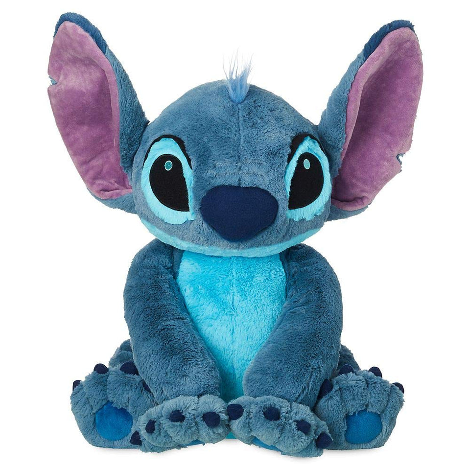 Disney Stitch plush 18-inch front view, soft fabric and friendly expression
