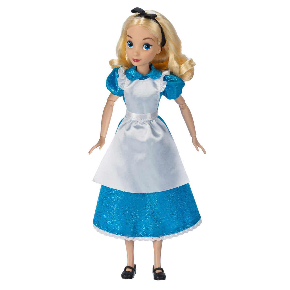 Disney Store Alice fully posable doll allows creative posing and storytelling.