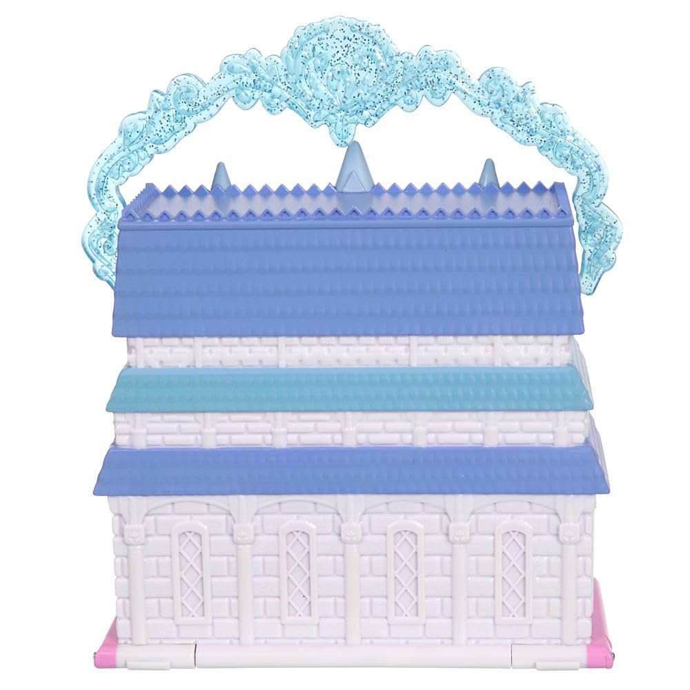 Disney Store Arendelle castle front with miniature play area visuals.
