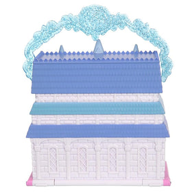 Disney Store Arendelle castle front with miniature play area visuals.