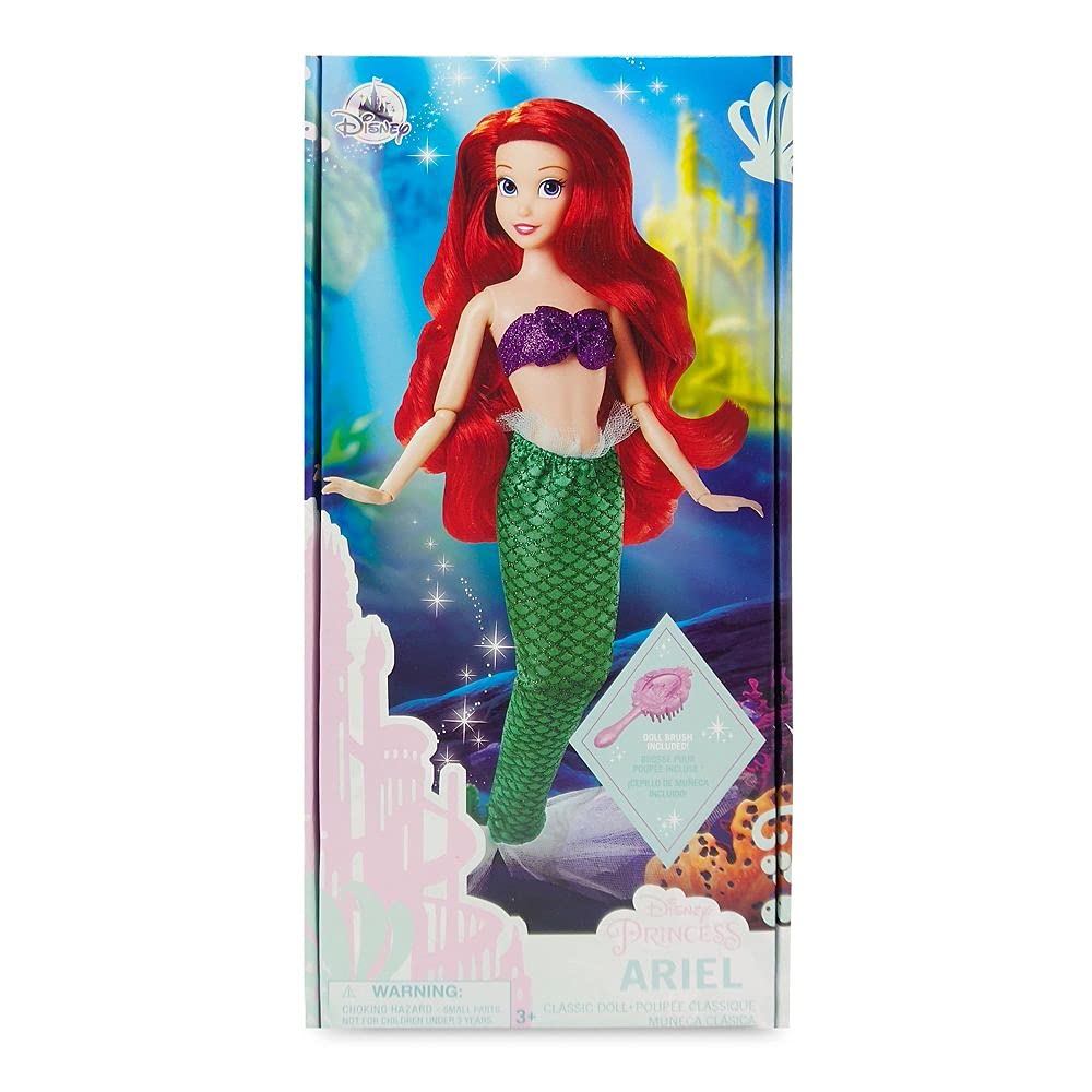 Disney Store Ariel doll 11-inch size fits standard playsets.