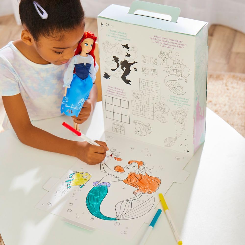 Dinglehopper brush and Flounder figure add authentic Little Mermaid details.