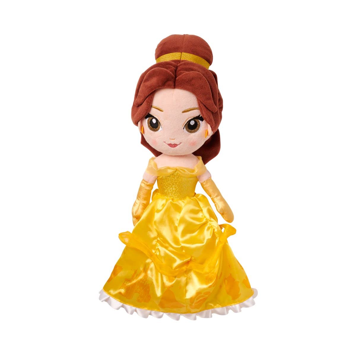 Disney Store Belle plush doll with soft plush fabric for cozy cuddling