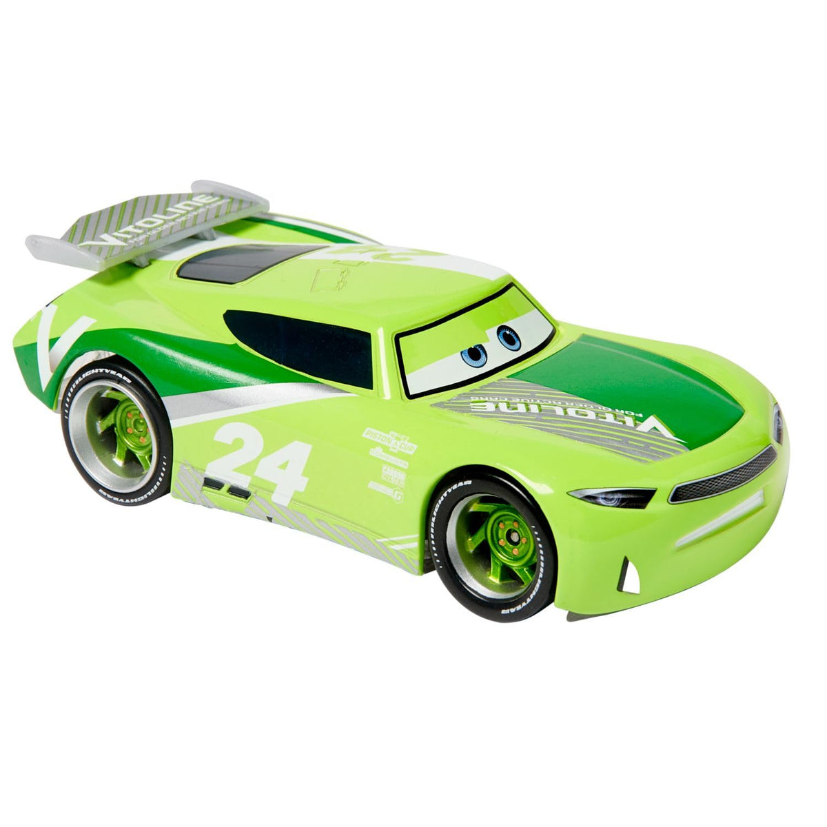 Disney Store Cars neon-night display for kid's race night setup