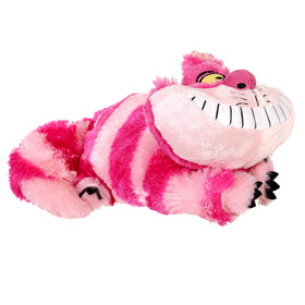 Disney Store Cheshire Cat plush serves as a bedtime companion and decorative piece