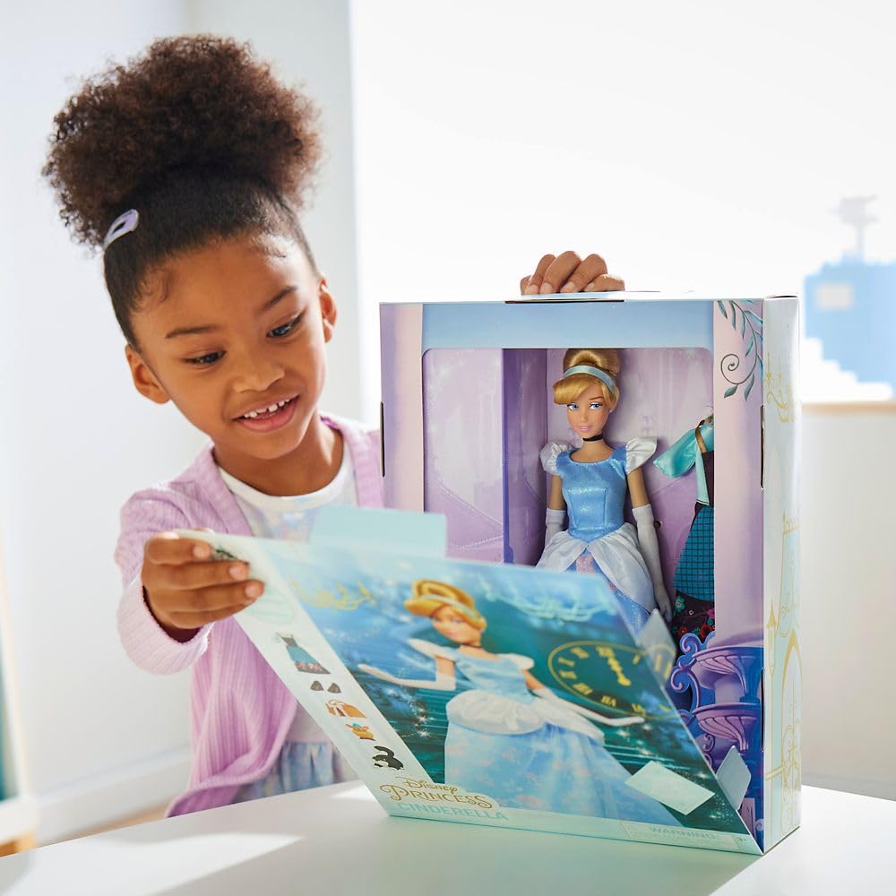 Disney Store Cinderella Story Doll sewing basket—pretend crafting accessory.
