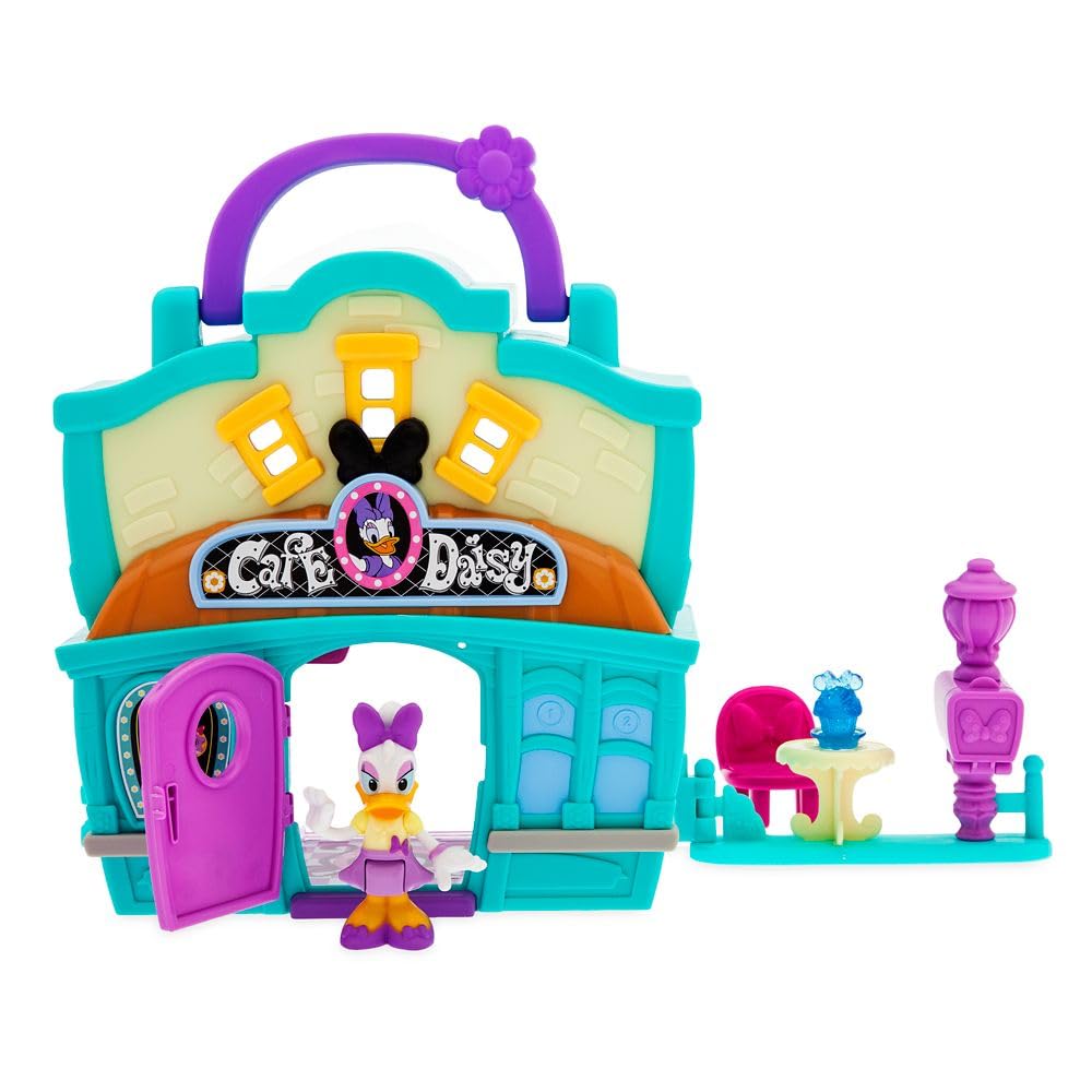 Disney Store Daisy Duck Café Playhouse front door open for imaginative play sessions