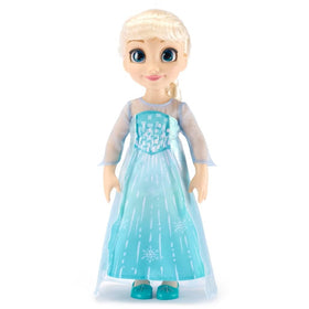 Disney Store Elsa 16-inch doll with reflective eyes for imaginative play