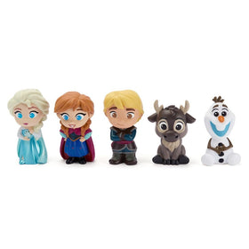Disney Store Frozen Anna figure sparks storytelling during bath time.