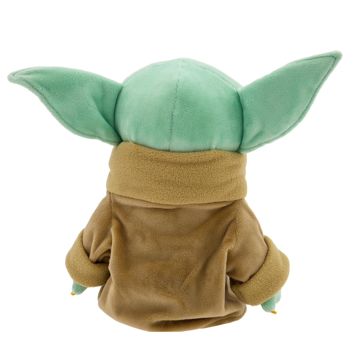 Packaging-ready Grogu plush for display in a Star Wars setup