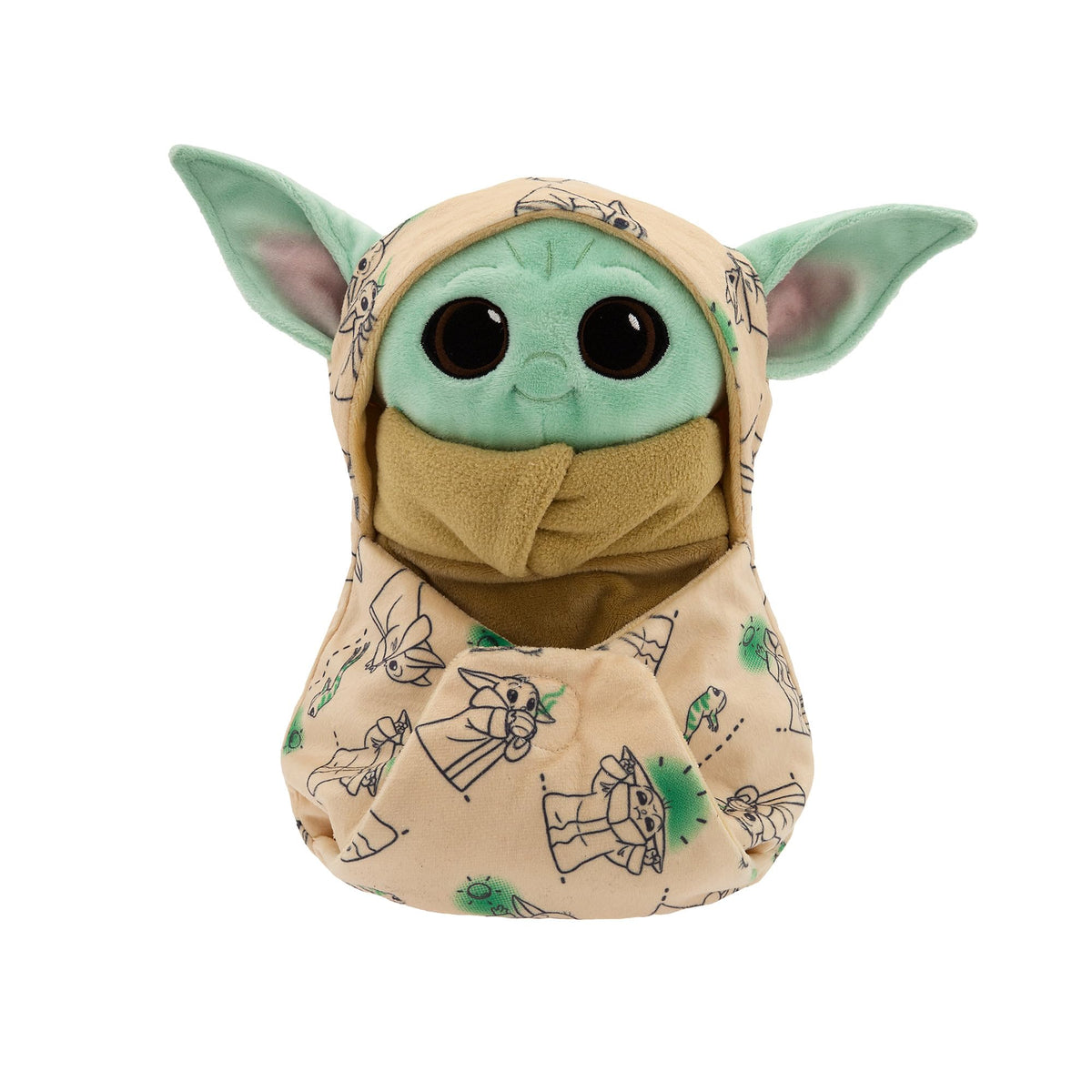 Disney Store Grogu plush with robe and swaddle for cozy cuddles