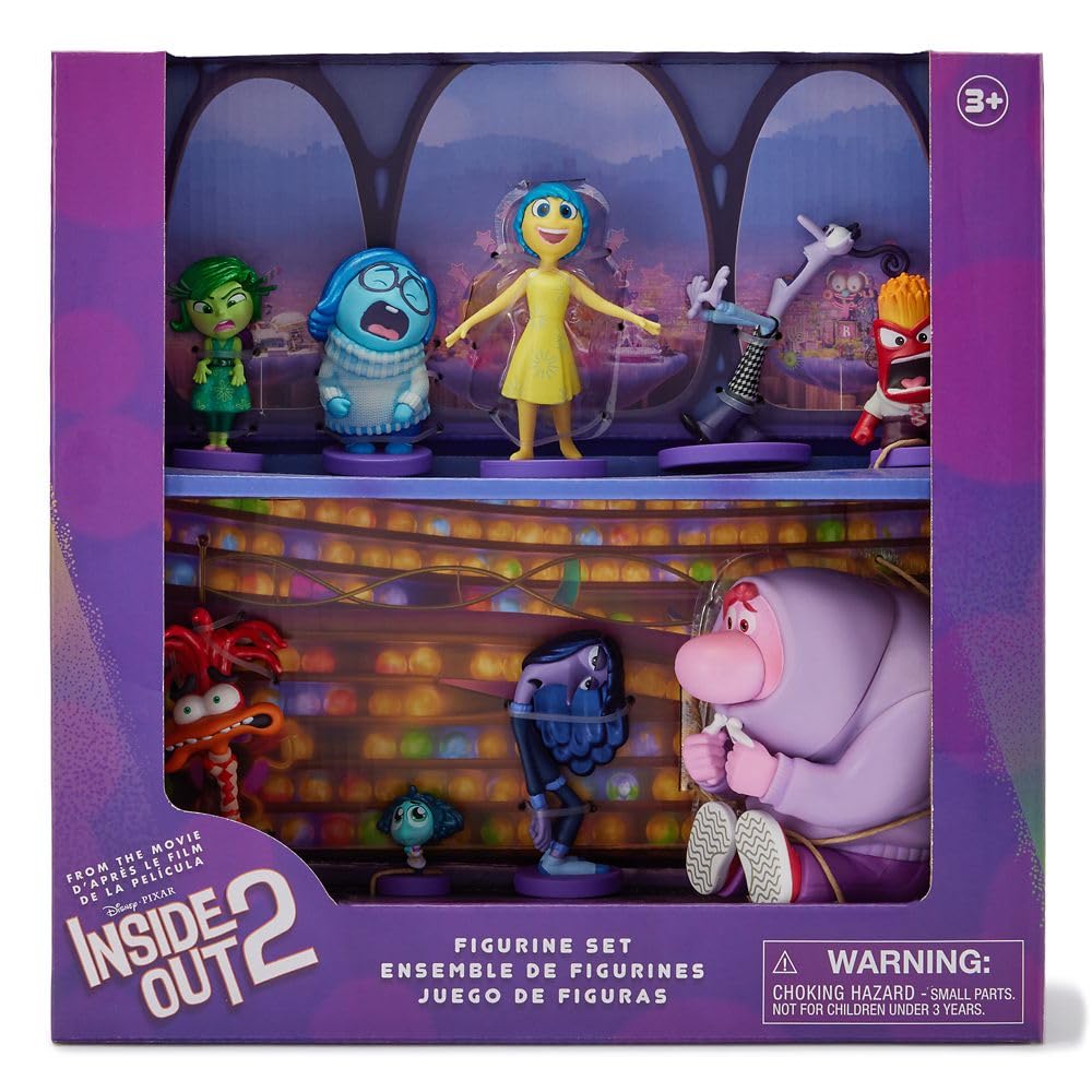 Figures can serve as cake toppers or party decor at Inside Out 2 celebrations.