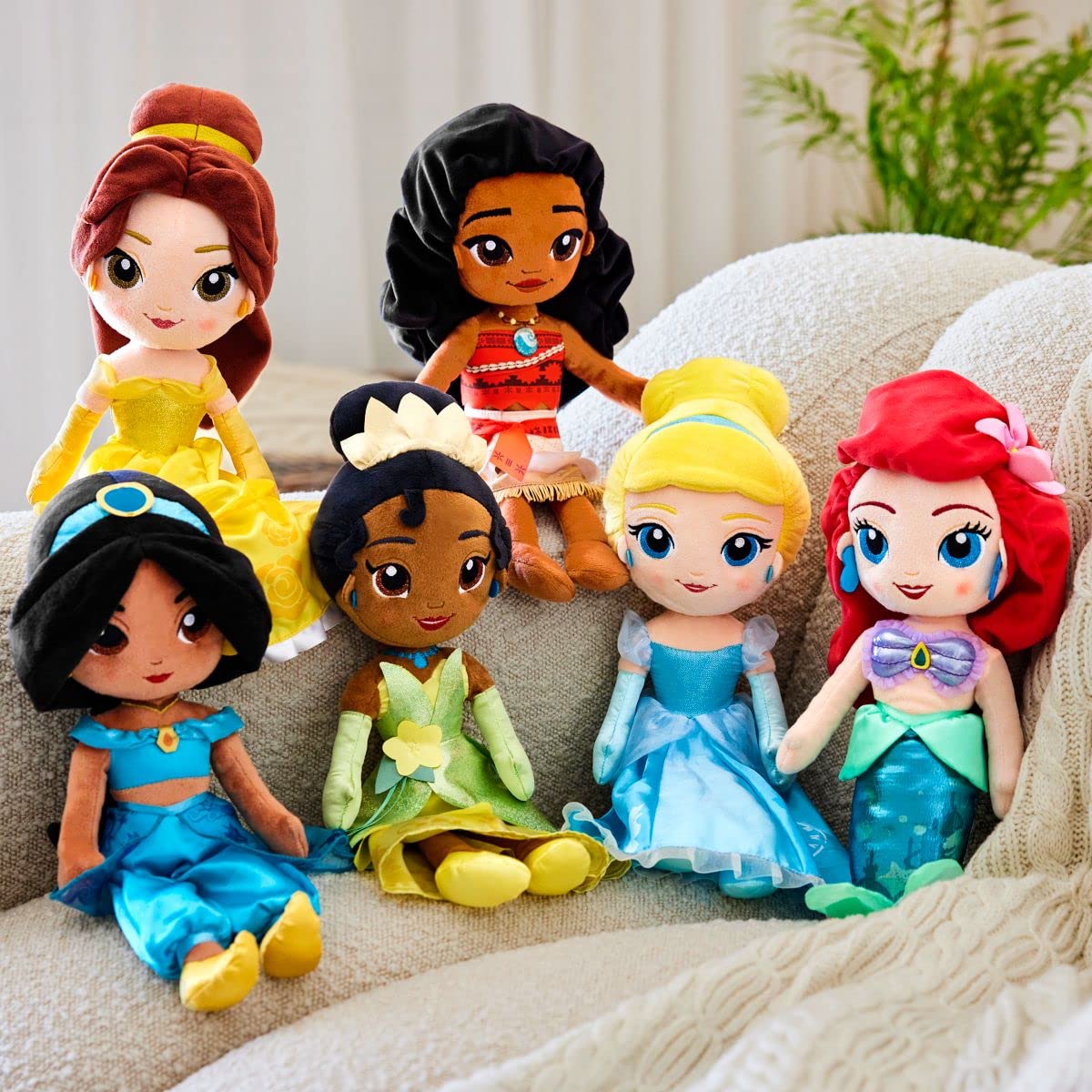 Disney Store Jasmine plush with classic outfit ideal for display and bedtime cuddles