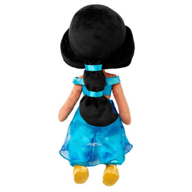Disney Store Jasmine plush side profile presented for storytelling and poseable pretend play