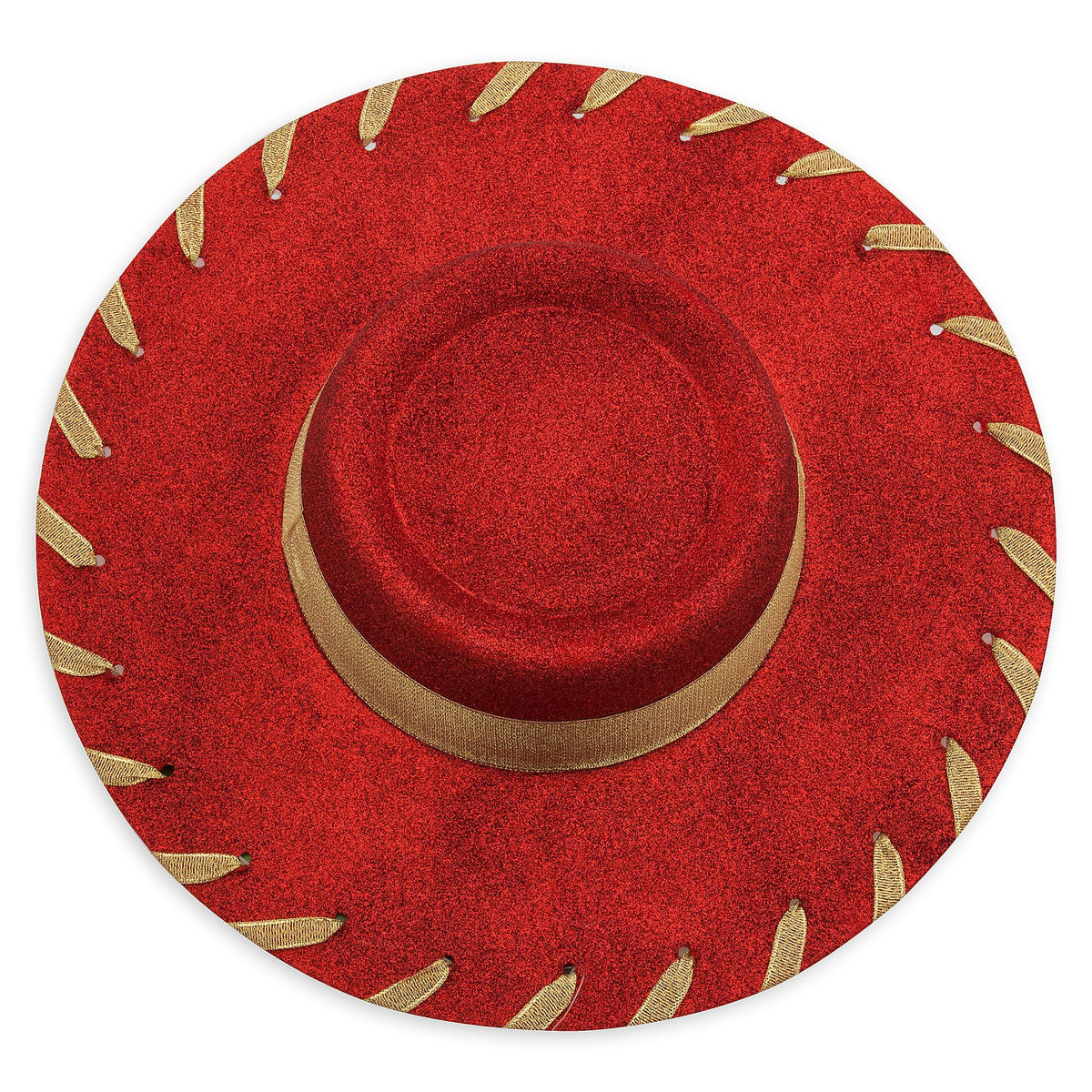 Disney Store Jessie hat featuring golden sash for secure, stylish pretend play.