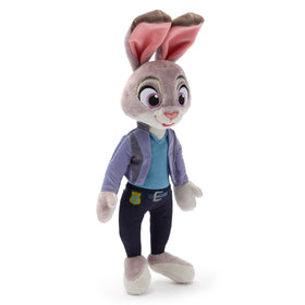 Disney Store Judy Hopps plush in plain clothes outfit with jacket and jeans