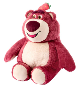Disney Store Lotso plush 14-inch side view highlighting soft, durable fabric