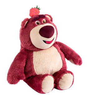 Disney Store Lotso plush embroidery detail showcases safe, kid-friendly design