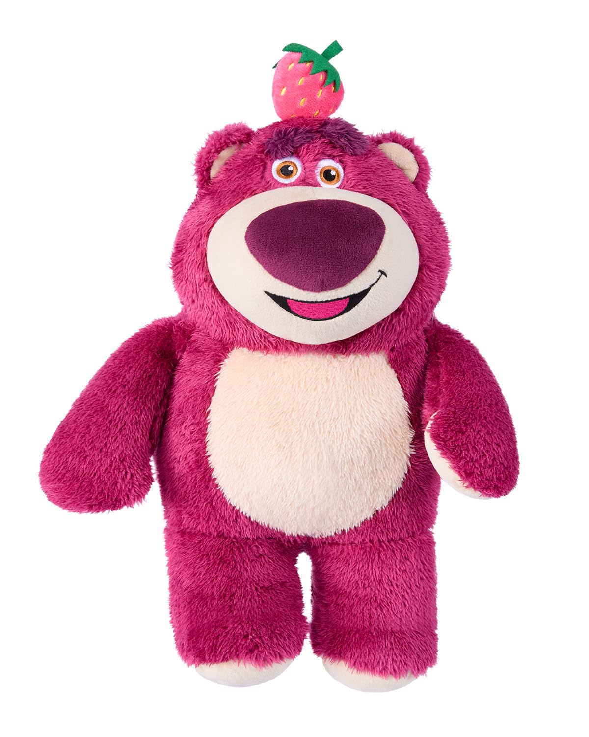 Disney Store Lotso plush fabric close-up reveals premium material quality