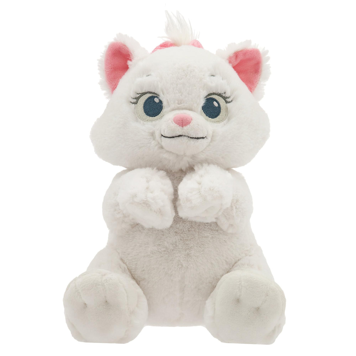 Marie plush with embroidered features adds lifelike charm for imaginative play