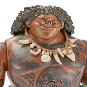 Disney Store Maui necklace and leaf-skirt detail adds authentic movie-inspired styling.