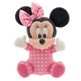 Disney Store Minnie Mouse plush with detailed embroidery for timeless Disney charm.