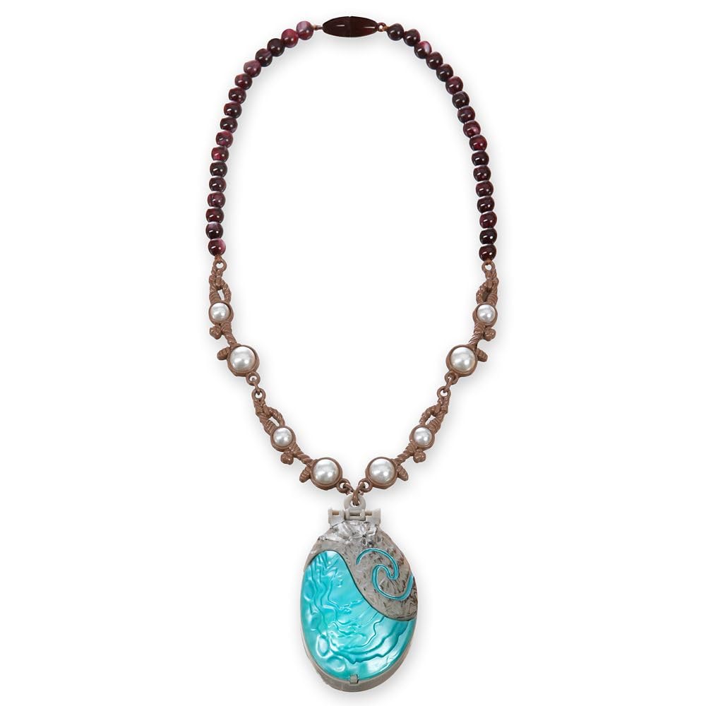 Disney Store Moana 2 singing necklace pendant for dress-up and pretend play.