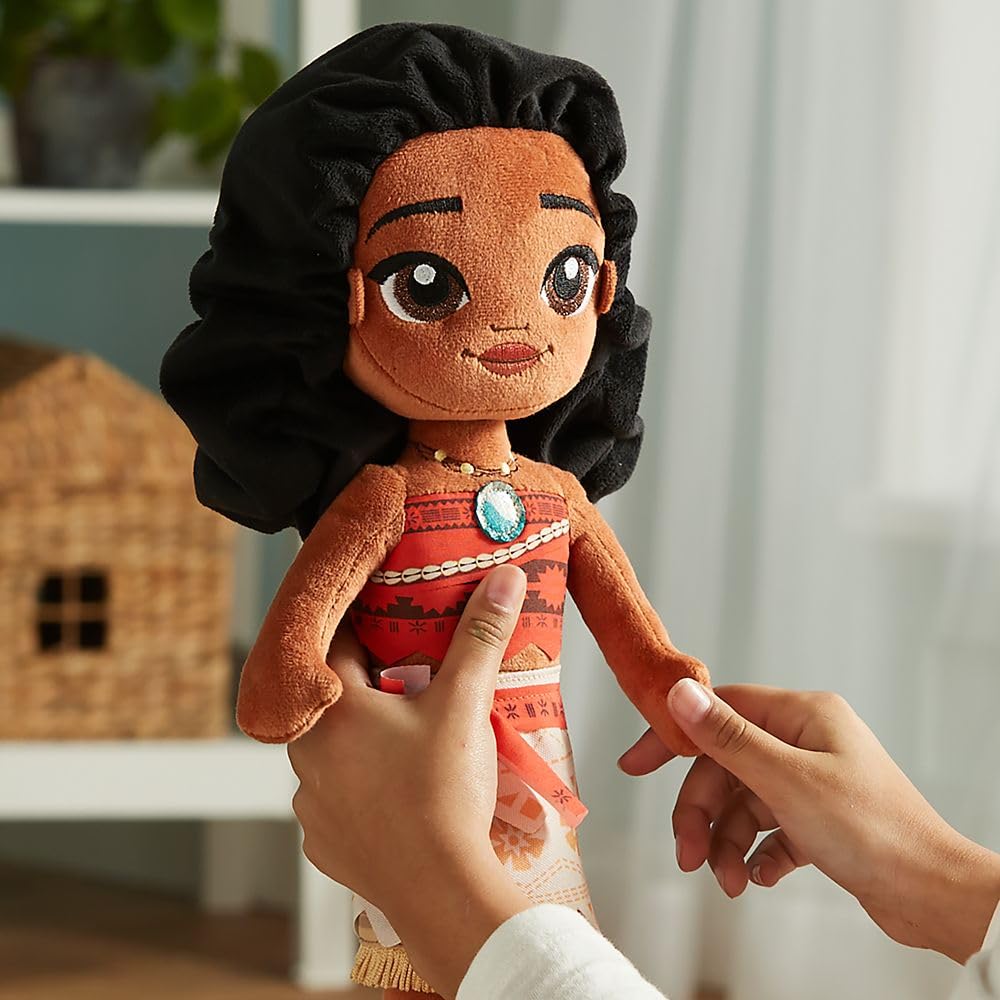 Moana plush doll long soft hair for styling and pretend adventures