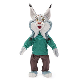 Disney Store Pawbert Lynxley plush with face embroidery for detailed charm.