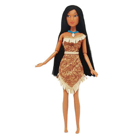 Disney Store Pocahontas doll glitter pattern on dress for visual appeal